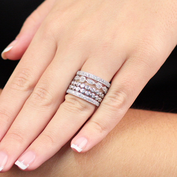 Stylish and Fashionable Cheap Sterling Silver Rings for Wom