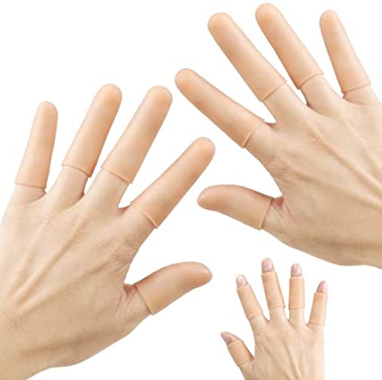 Amazon.com: Finger Cot Gel Finger Protector Finger Brace Support .