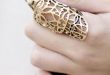 Articulated Armour Ring - bold & pretty, statement finger .