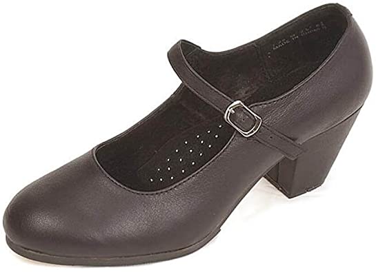 Amazon.com | Dimichi Adult Elena Flamenco Shoe, Black, 5.5 M | Pum