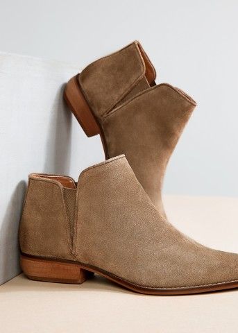 Flat suede ankle boots - Women | MANGO | Boots outfit ankle, Flat .