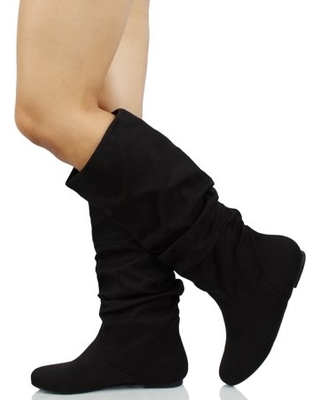 Can't Miss Bargains on Soda Women's Slouchy Knee High Flat Boot .