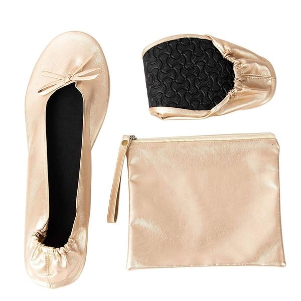 Shop Foldable Ballet Flats, Women Portable Ballerina Roll up Shoes .