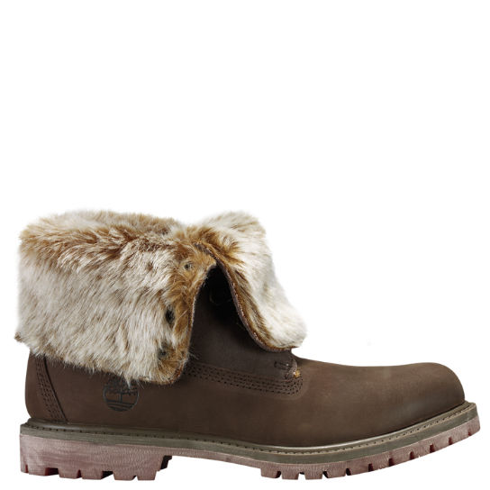Women's Timberland Authentics Faux Fur Fold-Down Boots .