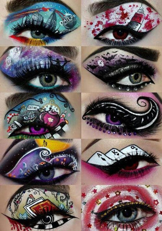 101 Galaxy Inspired Eye Makeup Ideas | Creative eye makeup, Crazy .
