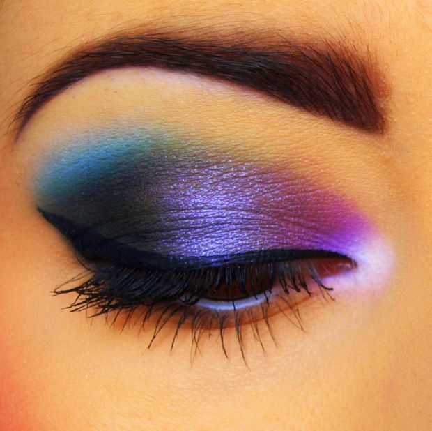 101 Galaxy Inspired Eye Makeup Ideas | Sleek makeup, Makeup, Eye .