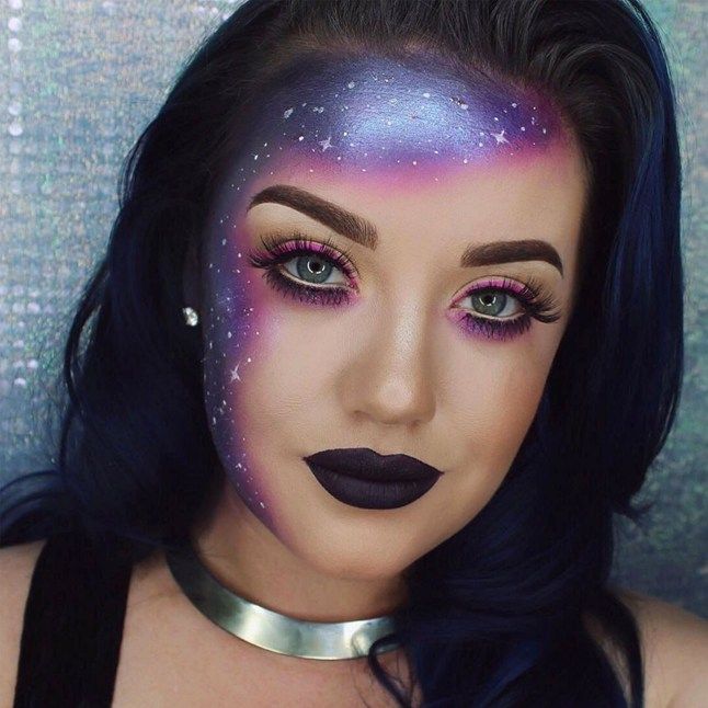 Makeup Ideas 2017/ 2018 - Halloween galaxy makeup - Instagram .