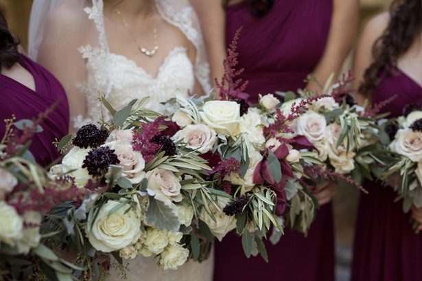 A Classic Burgundy Wedding Filled With Glamour and Roman