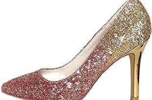 Amazon.com | Creativesugar Gradient Color High Heels, 3D Glitter .