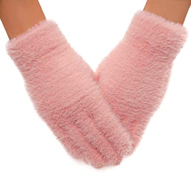QUXIANG Winter Gloves for Women and Girls, Light Slim Soft Warm .