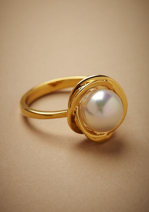 ideeli | MAJORICA Round Flower Ring | Gold rings fashion, Gold .