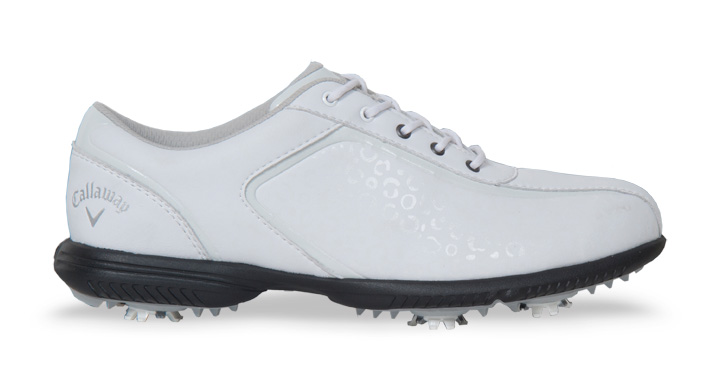 CALLAWAY LADIES HALO PRO GOLF SHOES WHITE/LEOPARD | Discount .