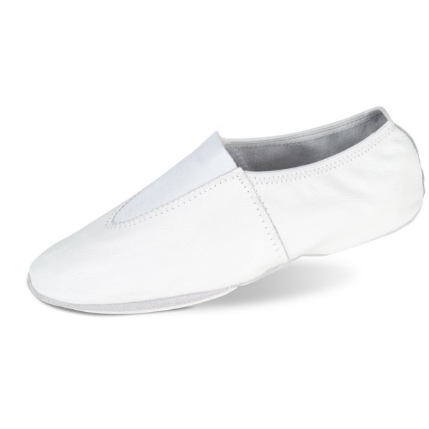 Danshuz Adult White Soft Leather Upper Gymnastic Shoes 4-12 Womens .