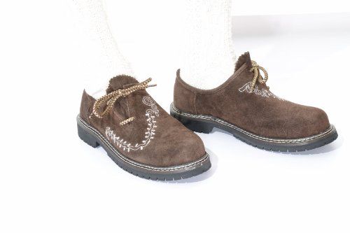 Lederhosen Shoes, Haferl Shoes, Trachten Shoes in dark brown w .