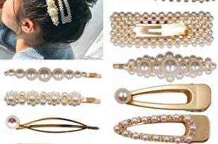 Amazon.com : 12PCS Pearls Hair Clips Elegant Hair Accessories for .