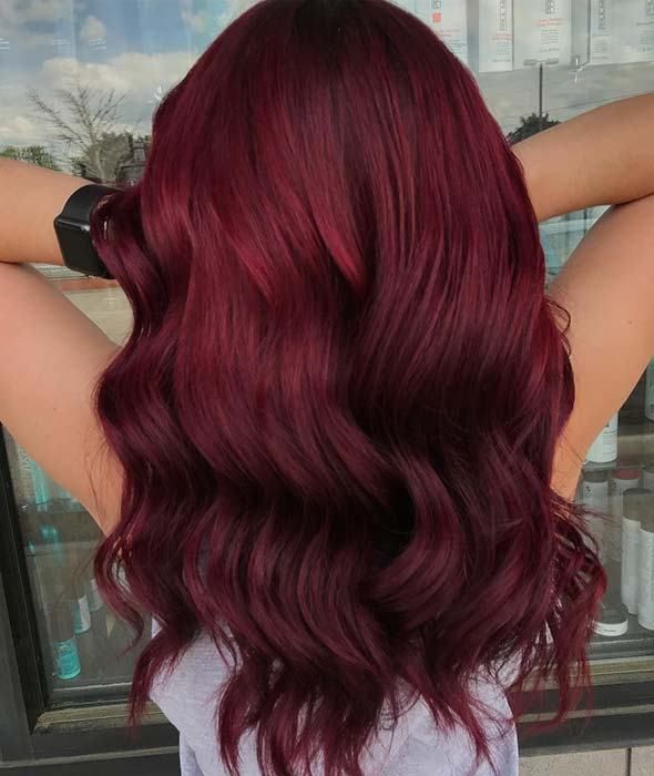 10 Burgundy Hair Color Ideas and Styles for 2019 #burgundyhair .
