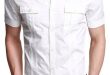 Stylish White Half Sleeve Casual Shirt | Stylzzz | Mens half .