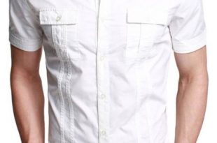 Stylish White Half Sleeve Casual Shirt | Stylzzz | Mens half .