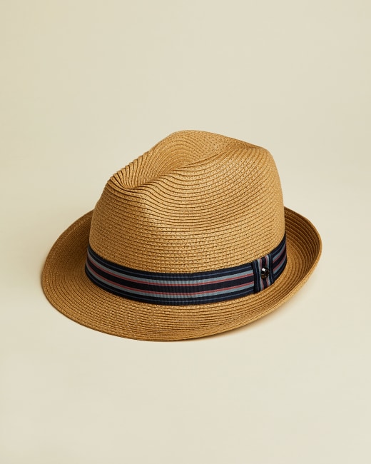 Straw trilby hat - Natural | Hats | Ted Bak