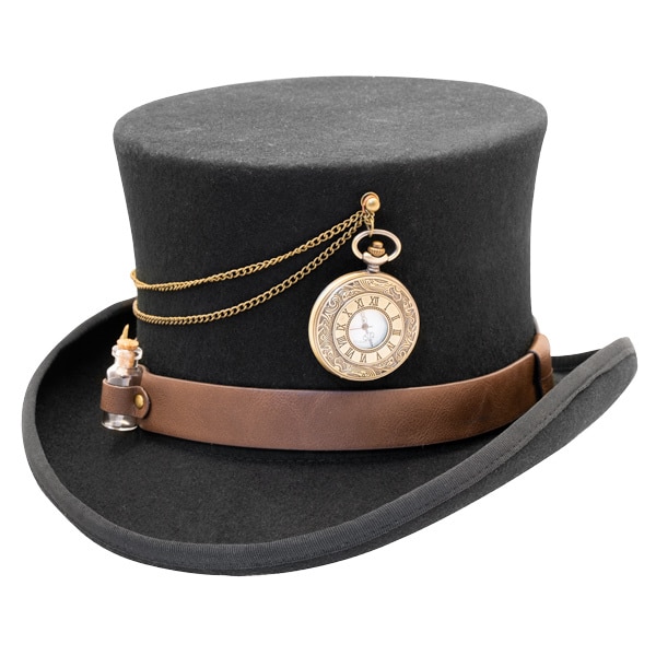Kenny K | The Time Traveler Steam Punk Wool Felt Top Hat | Hats .