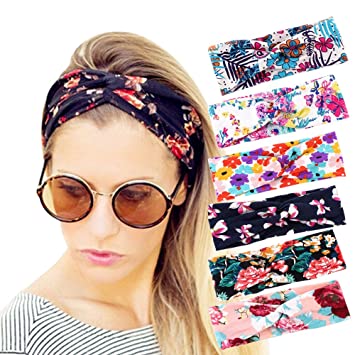 Amazon.com : Adecco LLC 6 Pack Headbands for Women Boho Cute .