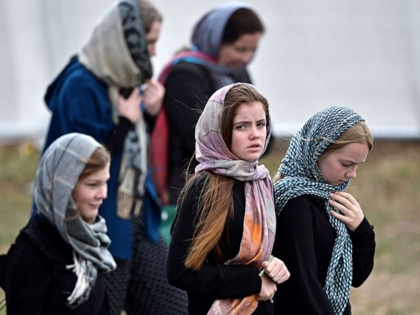 New Zealanders wear headscarves in display of solidarity after .