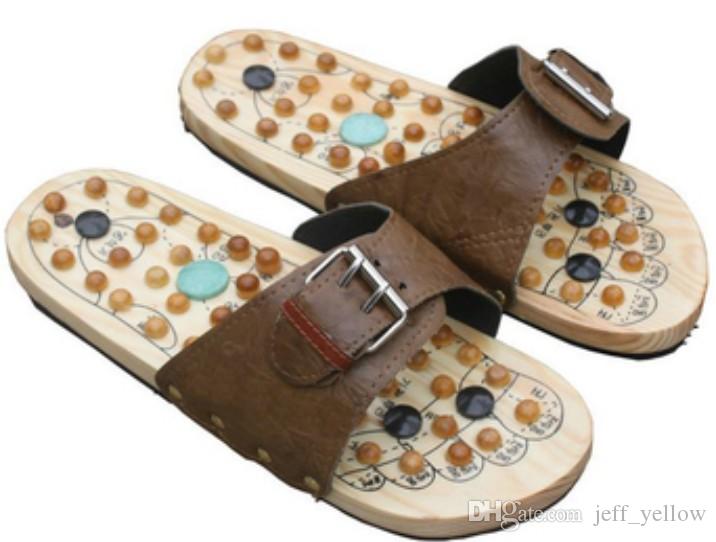 Wooden Slippers Reflexology Shoes Acupuncture Health Shoes Home .