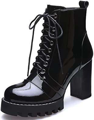 Amazon.com | SaraIris Shoes for Women Ankle Boots - Retro Block .