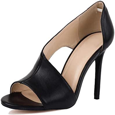 Amazon.com | Womens High Heels Sandals Stiletto Slip On Open Toe .