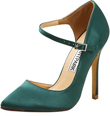 Amazon.com | ElegantPark High Heels for Women Pointed Toe D'Orsay .