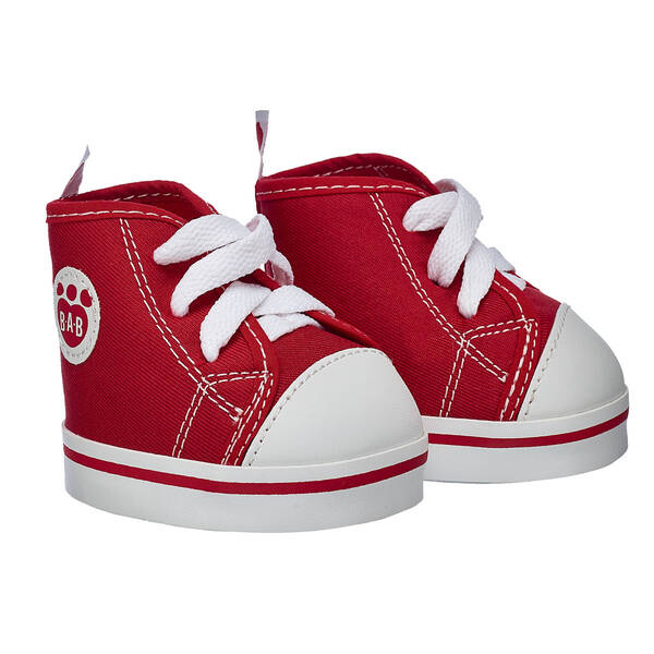Red Canvas High-Tops for Stuffed Animals | Build-A-Bear