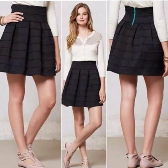 Girls From Savoy Skirts | Anthro Ponte High Waist Skirt | Poshma