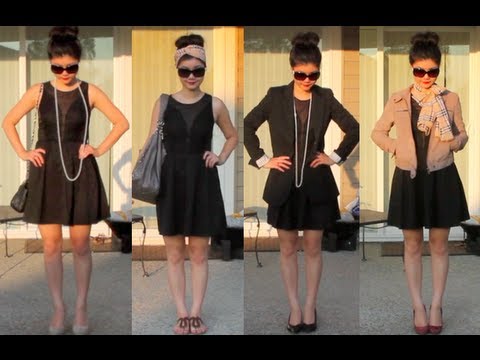 10 Ways to Style The Little Black Dress - YouTu