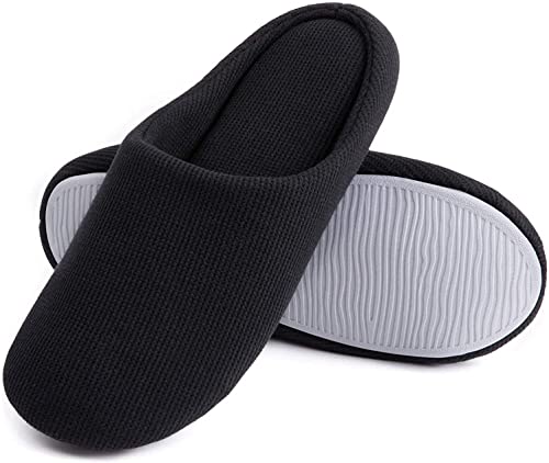 Amazon.com | ULTRAIDEAS Men's Comfort Knitted Cotton Slippers .