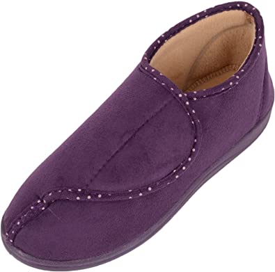 Amazon.com: Ladies/Womens Dr Lightfoot Slippers/Indoor Shoes with .