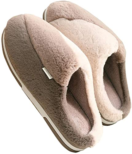 Amazon.com | Women Men Shoes Slippers Men Warm Home Plush Soft .