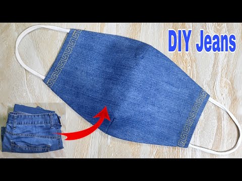 DIY Face Mask Tutorial From Jeans | Reuse Old Clothes | DIY Jeans .