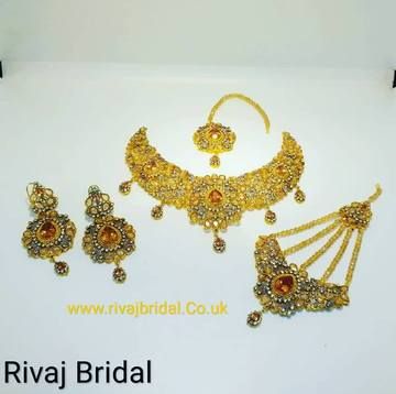 A huge collection of pakistani indian asian style bridal jewelery .