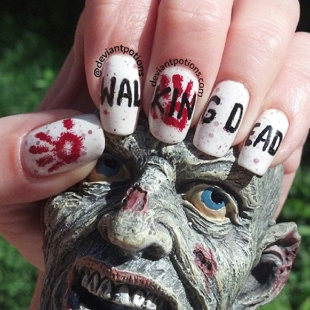 14 Killer Walking Dead Nail Art Desig