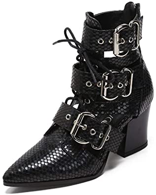 Amazon.com | MACKIN J 546-2 Women's Pointed Toe Ankle Boots Lace .