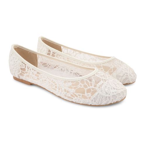 Lace ballerinas for women