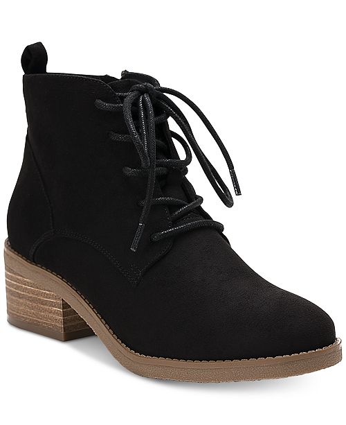 Style & Co Rizio Lace-Up Ankle Booties, Created for Macy's .