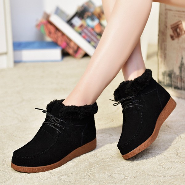 Buy Womens Boots New Platform Shoes Woman Lace Up Ankle Boots .
