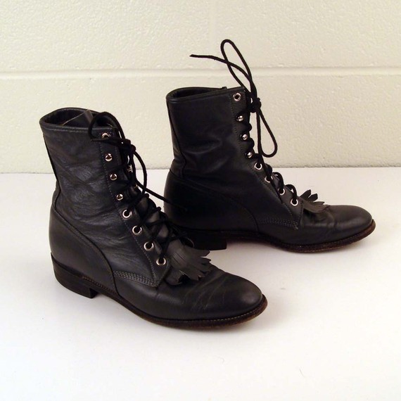 Lace Up Boots For Women Vintage | Fashion Beli