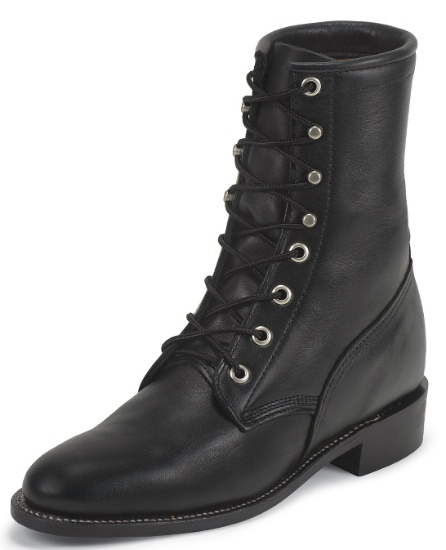 Justin L0516 Ladies Classic Lace-Up Boot with Black Chester .