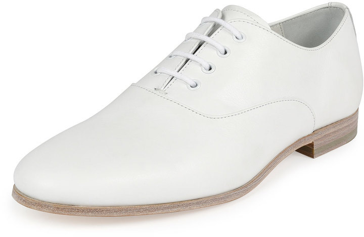 Alexander McQueen Runway Lace Up Shoe White, $645 | Neiman Marcus .