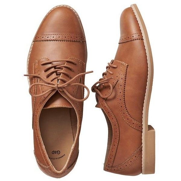 Gap Women Factory Oxfords (135 BRL) ❤ liked on Polyvore featuring .