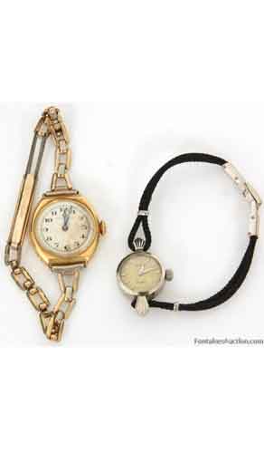 2 Pcs. Tiffany & Rolex Antique Ladies Watch