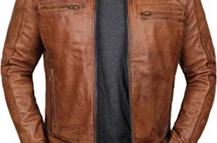 Brown Leather Jacket Men - Real Lambskin Mens Leather Jackets at .