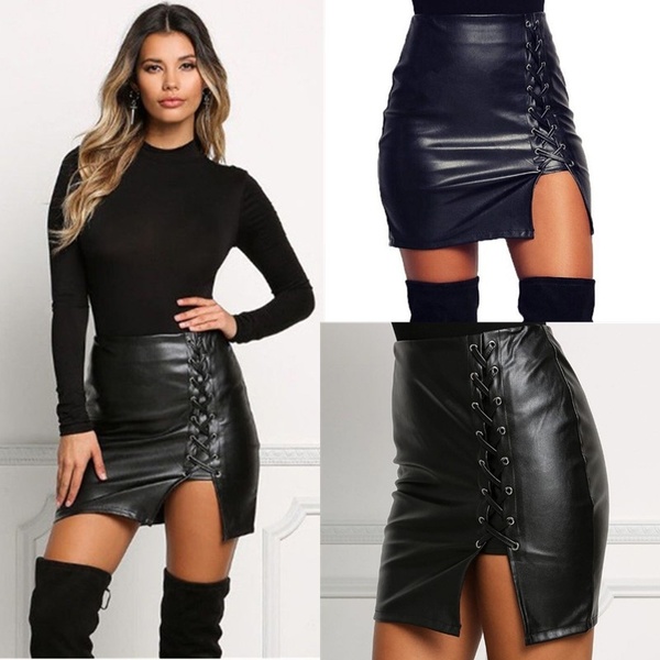 Leather skirts